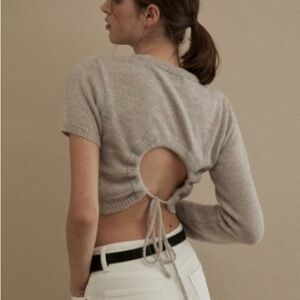 Threetimes asymmetrical knit top